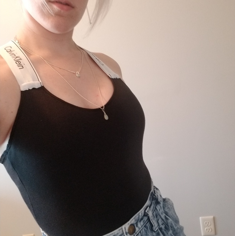 Black calvin Klein bodysuit